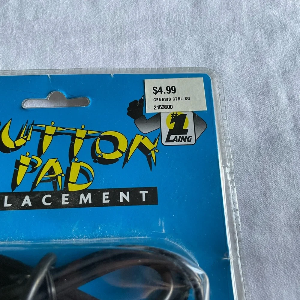 Genesis 6-Button Controller - Classic Black Gaming Pad Sealed Vintage